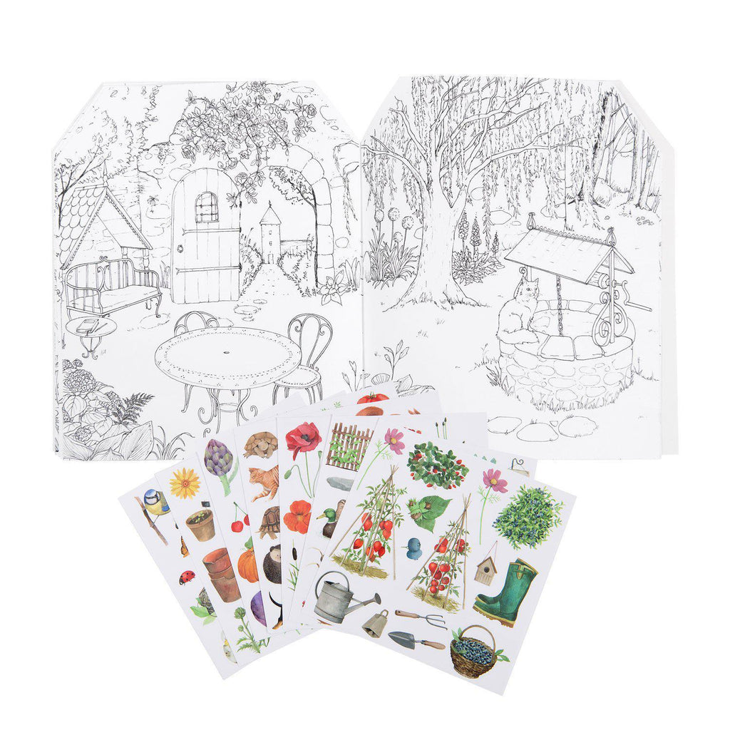 Moulin Roty - Gardener colouring & sticker book | Scout & Co
