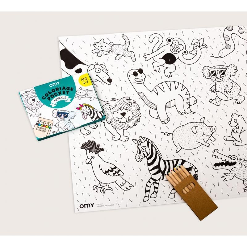 OMY - Pocket Colouring - Animals | Scout & Co