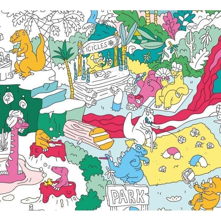 OMY - colouring poster - Dinosaurs | Scout & Co