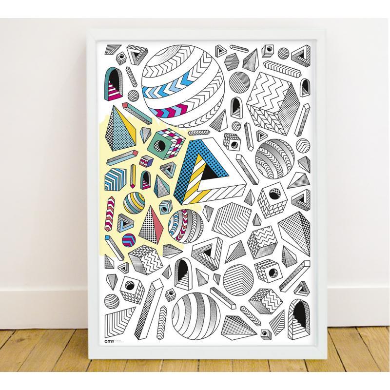 OMY - colouring poster - Illusion | Scout & Co