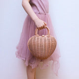 Olli Ella - Luvya rattan bag - rose | Scout & Co