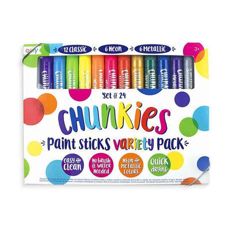 Ooly - Chunkies Paint Sticks variety pack - set of 24 | Scout & Co