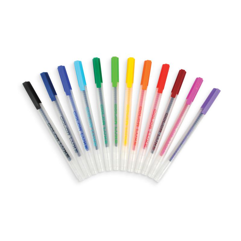 Ooly - Colour Luxe fine-tip gel pens - set of 12 | Scout & Co