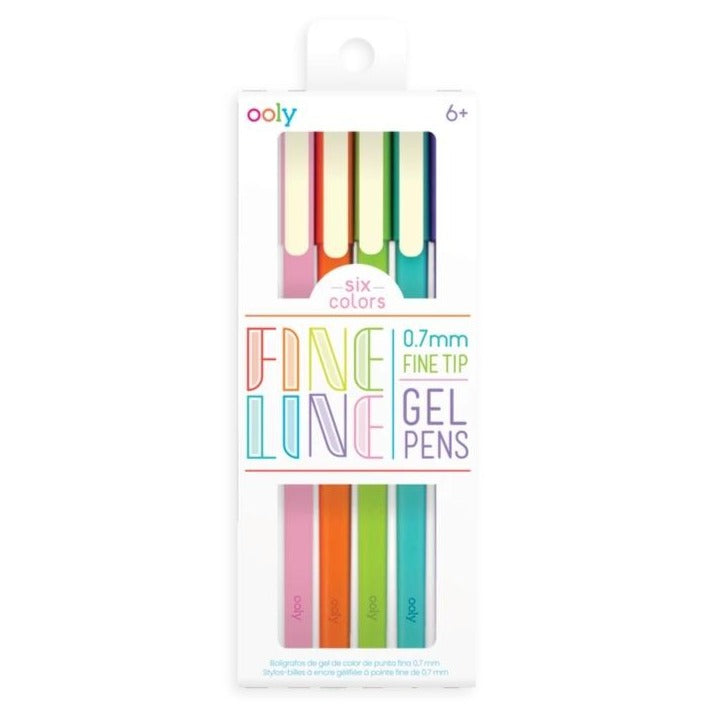 Ooly - Fine Line coloured gel pens - set of 6 | Scout & Co