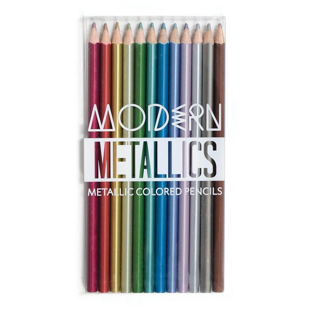 Ooly - Modern Metallics colouring pencils - set of 12 | Scout & Co