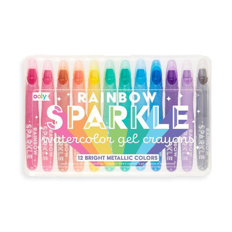Ooly - Rainbow Sparkle watercolour gel crayons - set of 12 | Scout & Co