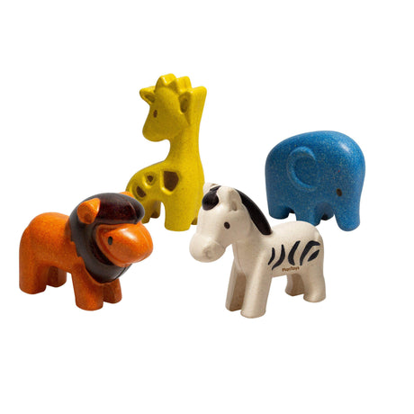 Plan Toys - Wild animals play set | Scout & Co
