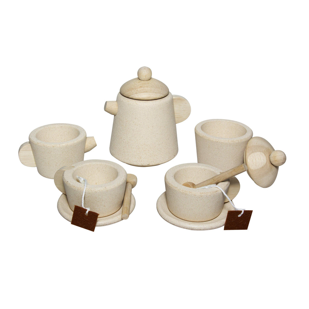 Plan Toys - Wooden tea set - natural | Scout & Co