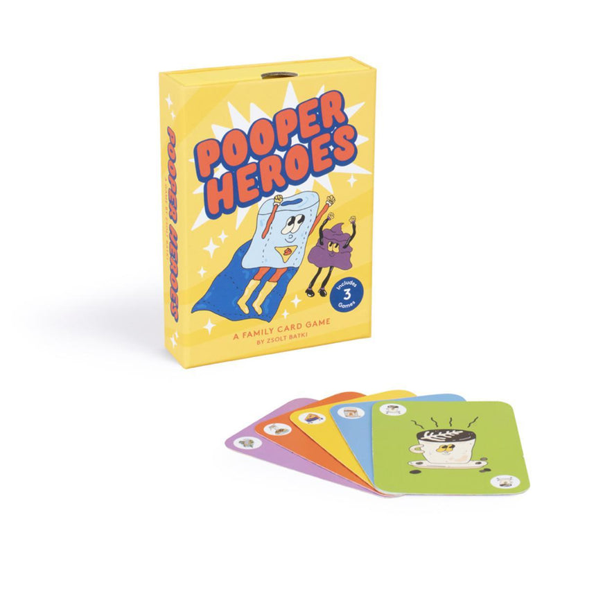 Pooper Heroes: a family card game - Zsolt Batki | Scout & Co