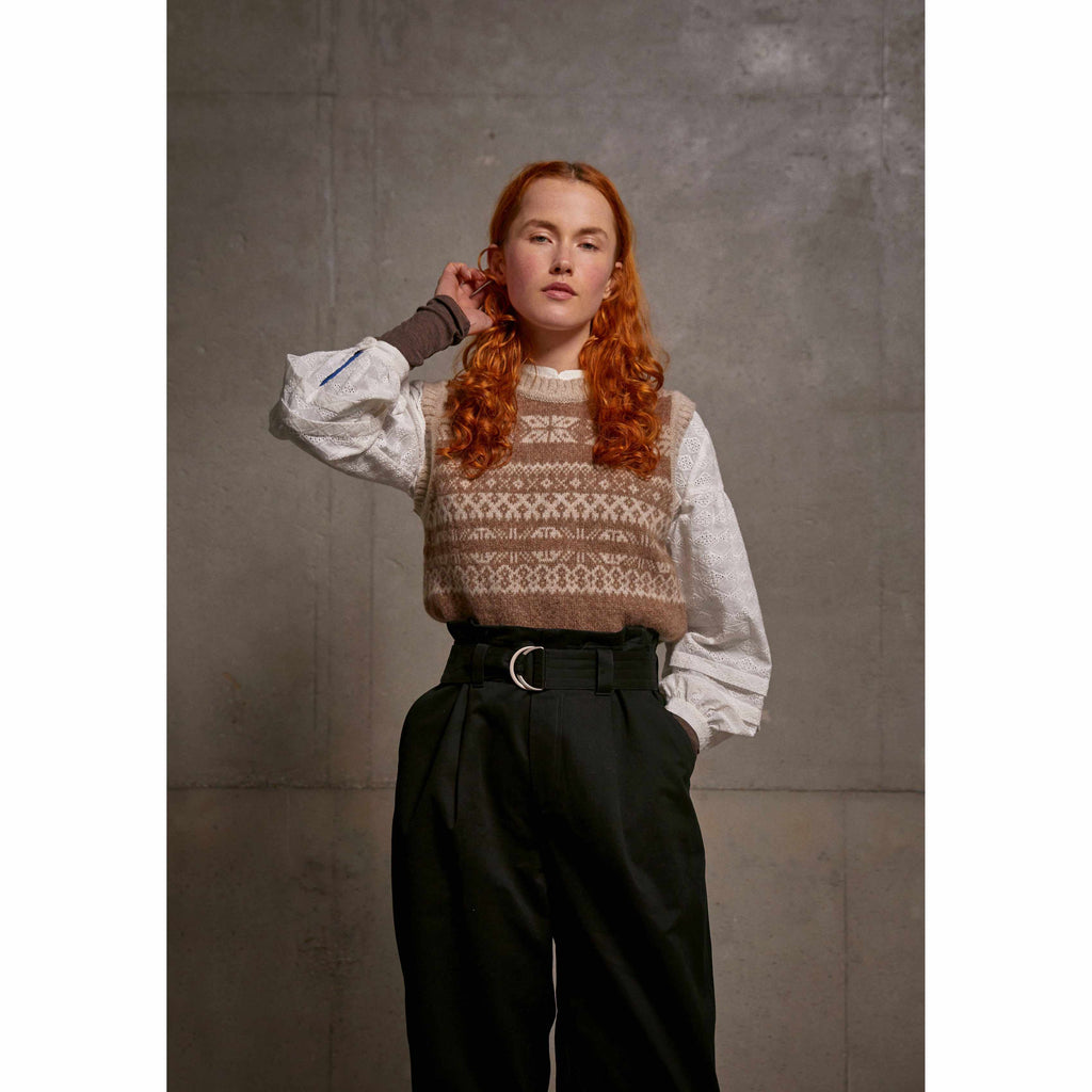 Sideline - Rafi knit vest - natural mix - women | Scout & Co