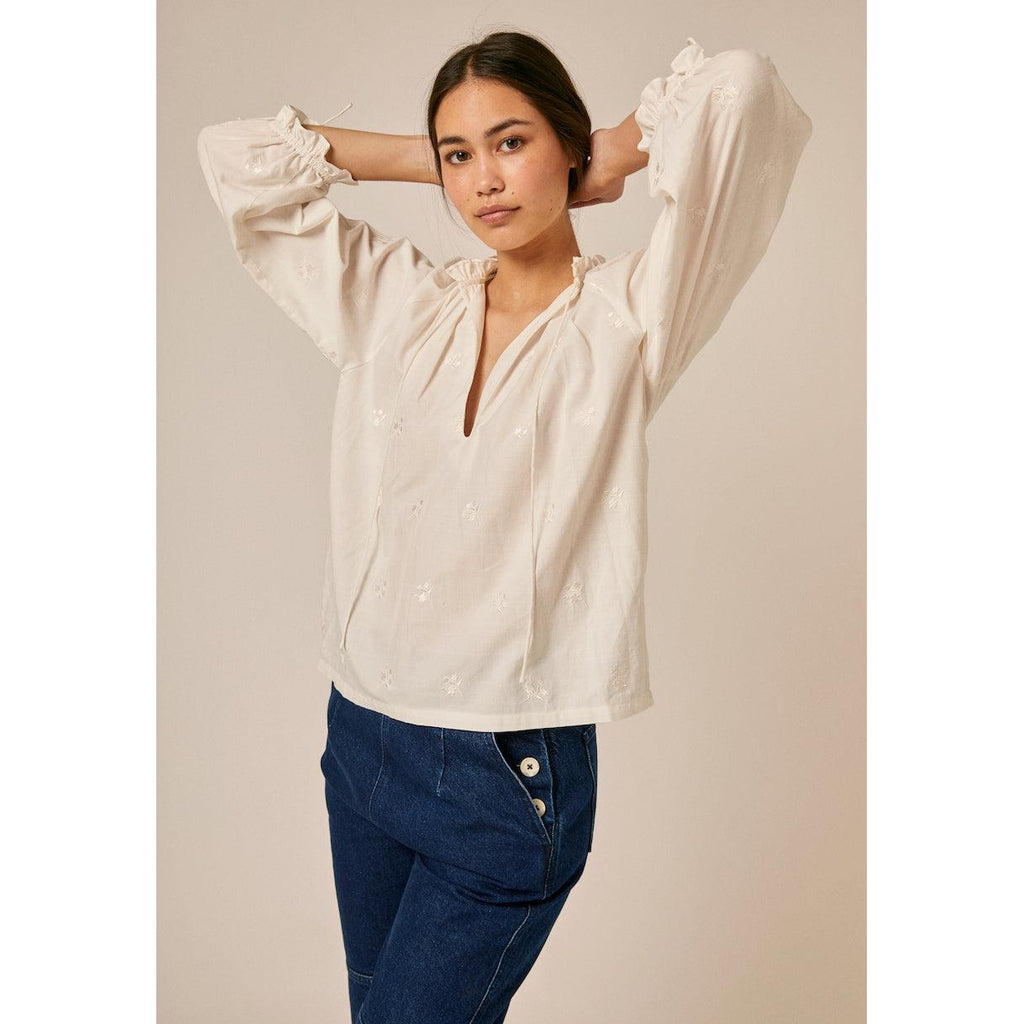 Sideline - Joss embroidered top - women | Scout & Co