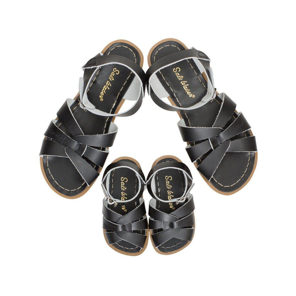 Saltwater Original Sandals - Black - Adult | Scout & Co
