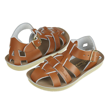 Saltwater Shark Sandals - Tan - Kids | Scout & Co