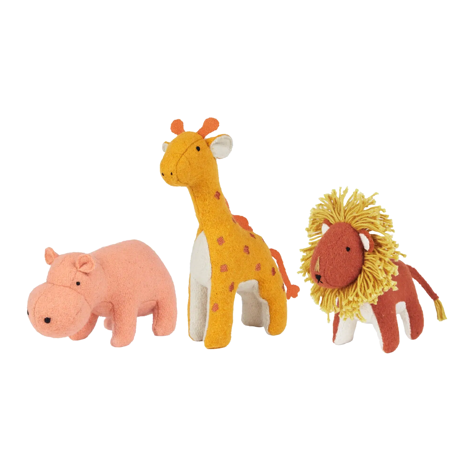 Olli Ella - Holdie Folk Savannah Animals soft toys - set of 3