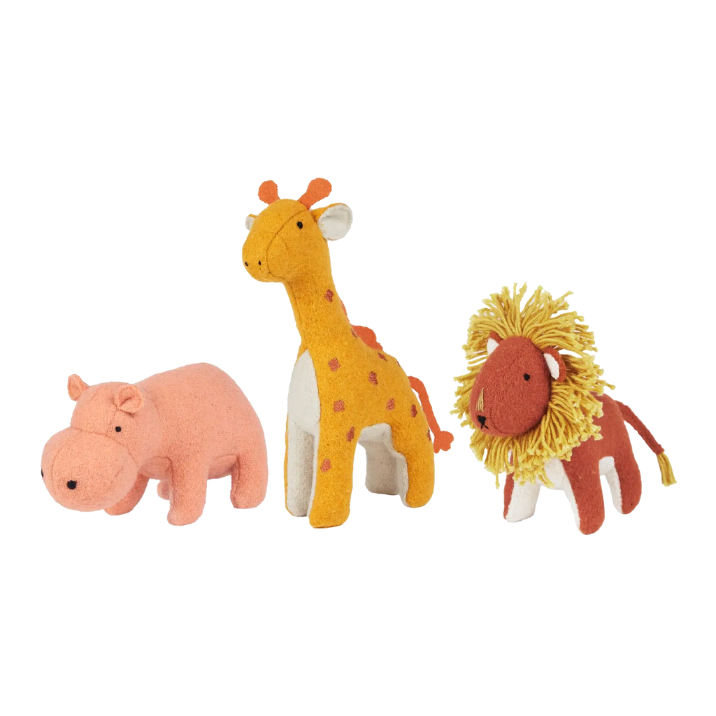 Olli Ella - Holdie Folk Savannah Animals soft toys - set of 3 | Scout & Co