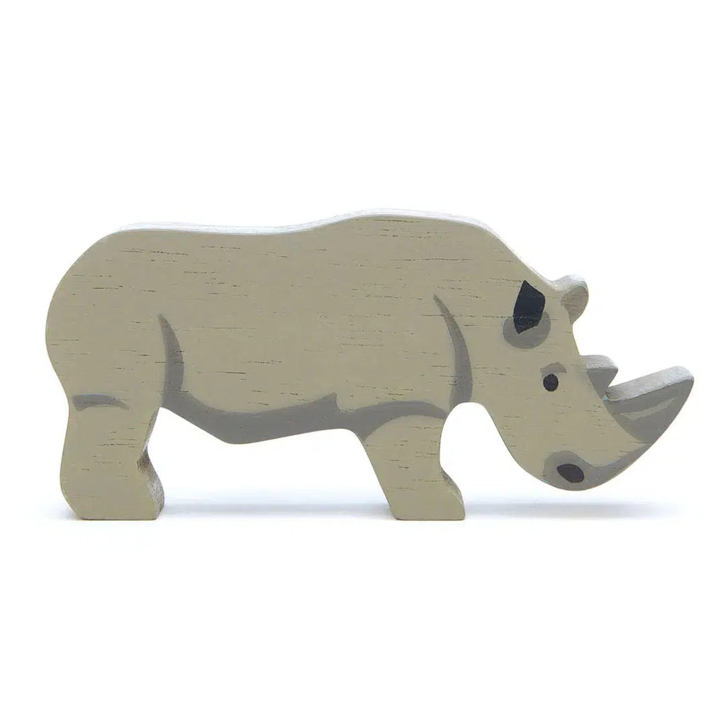 Tenderleaf Toys - Safari wooden toy animal - Rhinoceros | Scout & Co
