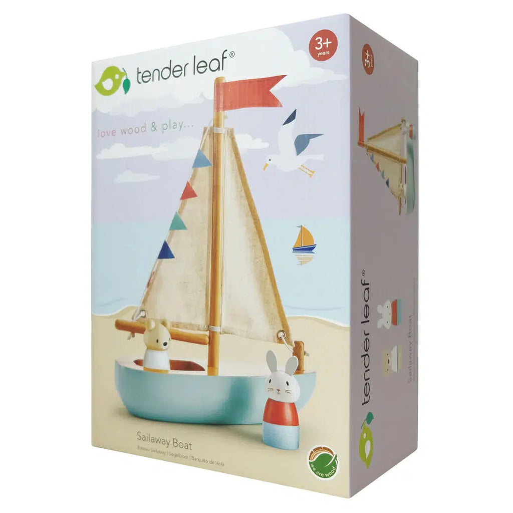 Tenderleaf Toys - Sailaway Boat wooden play set | Scout & Co