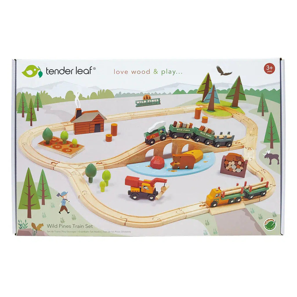 Tenderleaf Toys - Wild Pines wooden train set | Scout & Co