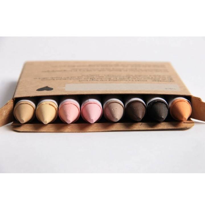 Hautfarben Buntstifte - Skin Tones wax crayons - set of 8 | Scout & Co