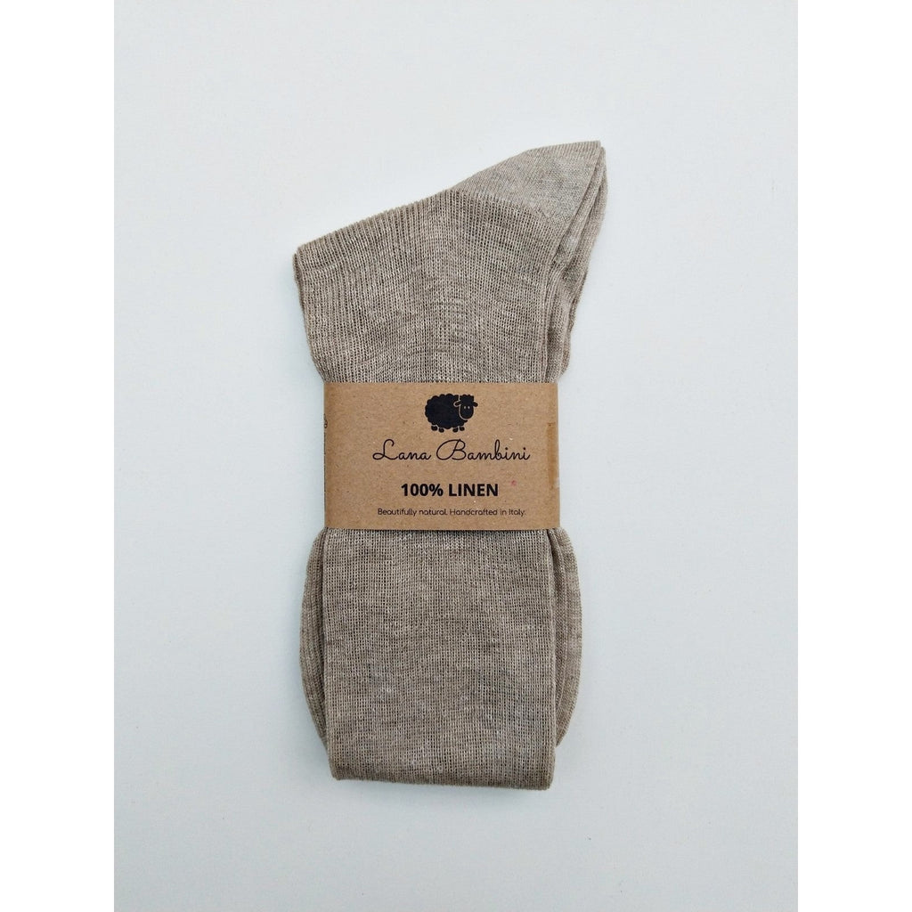 Lana Bambini - Zeta linen socks - light grey - adult | Scout & Co