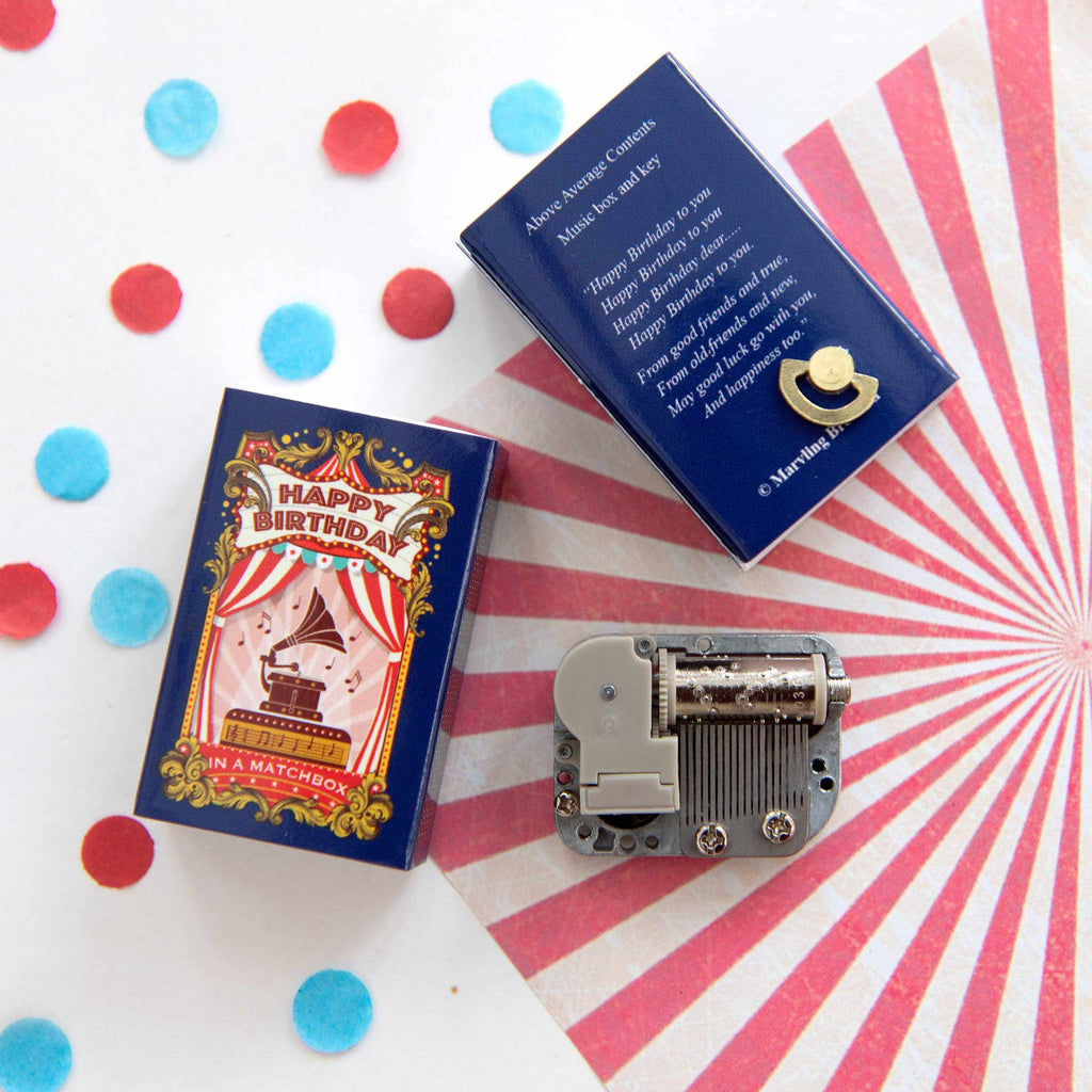 Happy Birthday Music Box In A Matchbox | Scout & Co