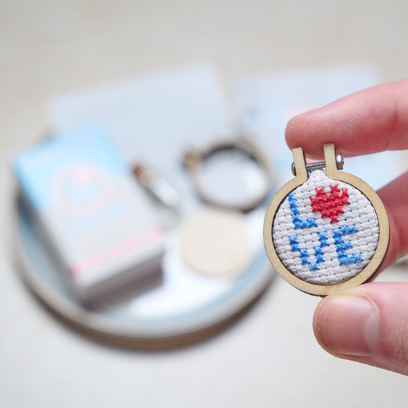 Love Letters Mini Hoop Cross Stitch | Scout & Co