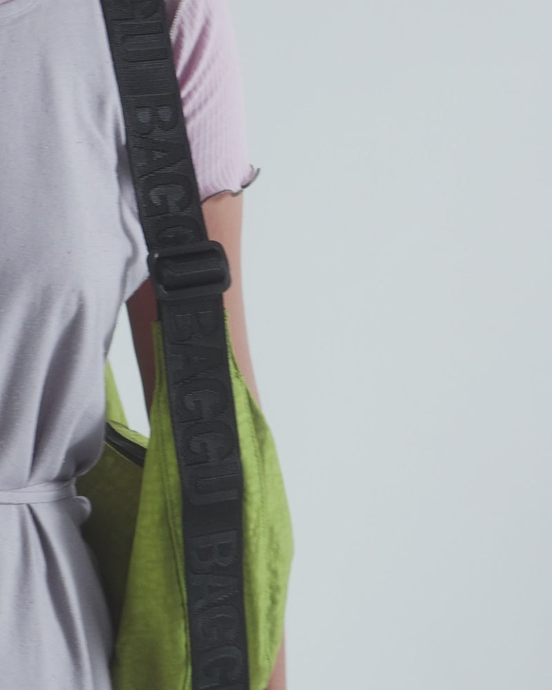 Baggu - Medium Nylon Crescent bag - Black