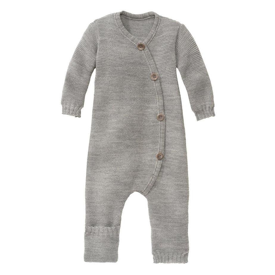 Disana - Baby merino wool knitted overall - Grey | Scout & Co