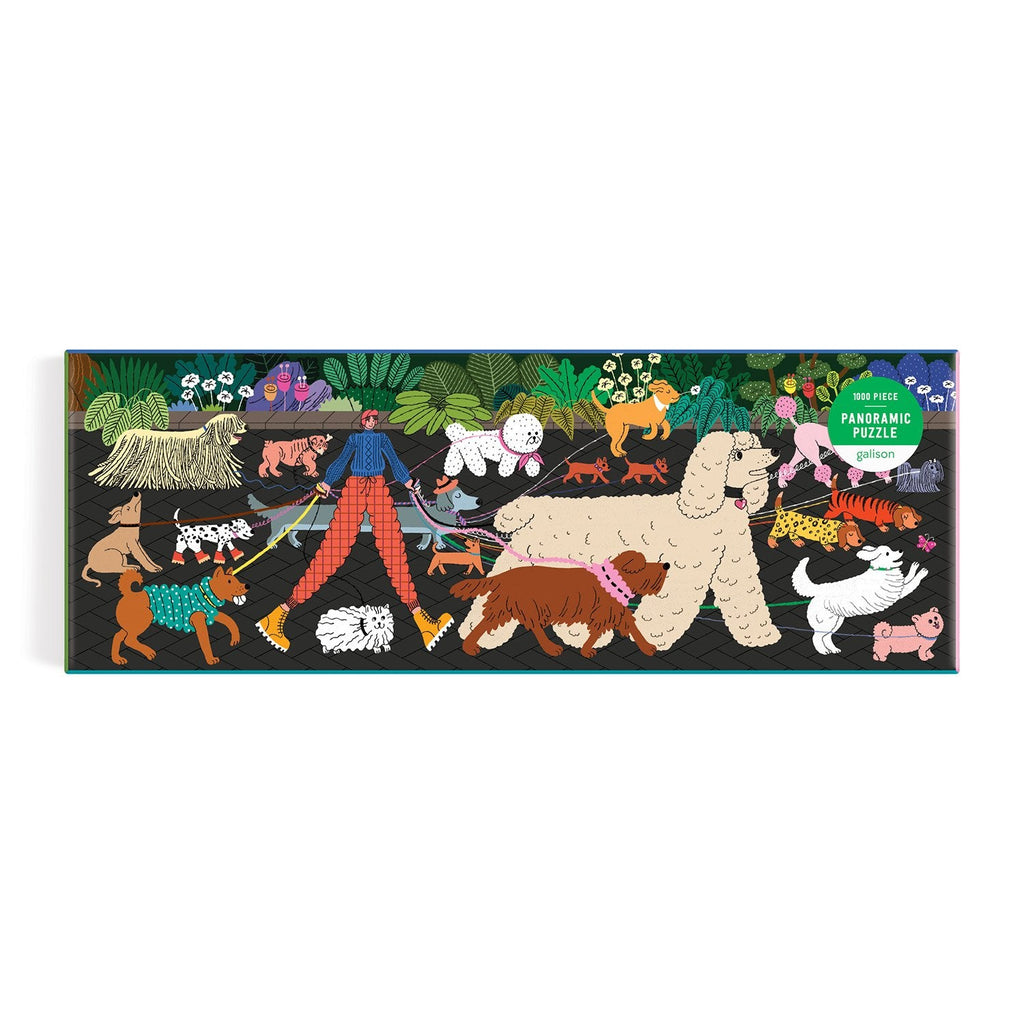 Galison - Dog Walk panoramic jigsaw puzzle - 1000 pieces | Scout & Co