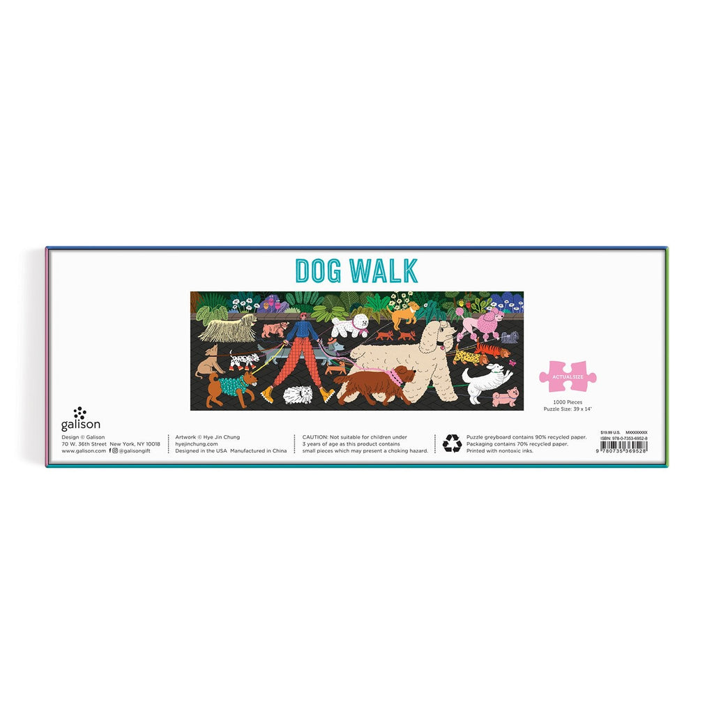 Galison - Dog Walk panoramic jigsaw puzzle - 1000 pieces | Scout & Co