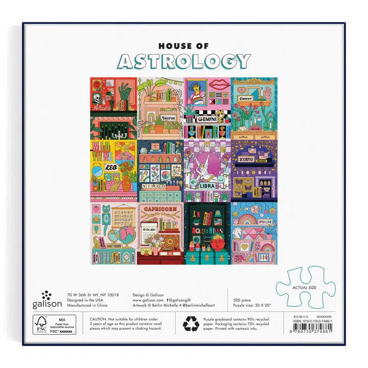 Galison - House Of Astrology foil jigsaw puzzle - 500 pieces | Scout & Co
