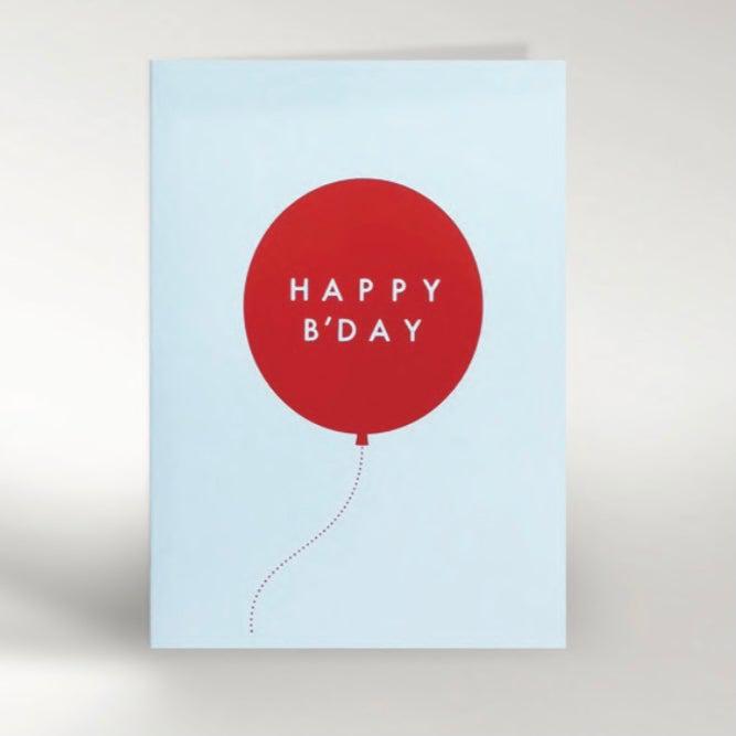Dicky Bird - Shiny Red Balloon card | Scout & Co