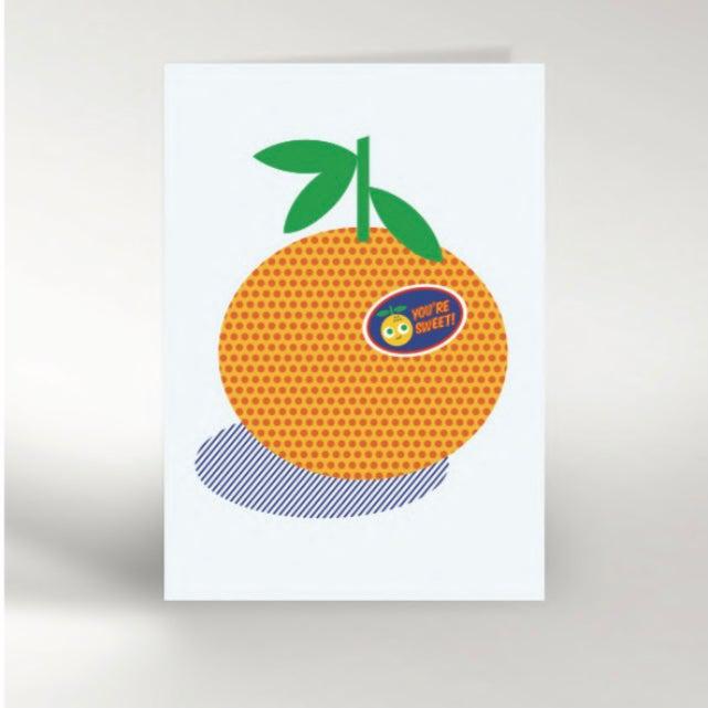 Dicky Bird - You're Sweet Orange card | Scout & Co