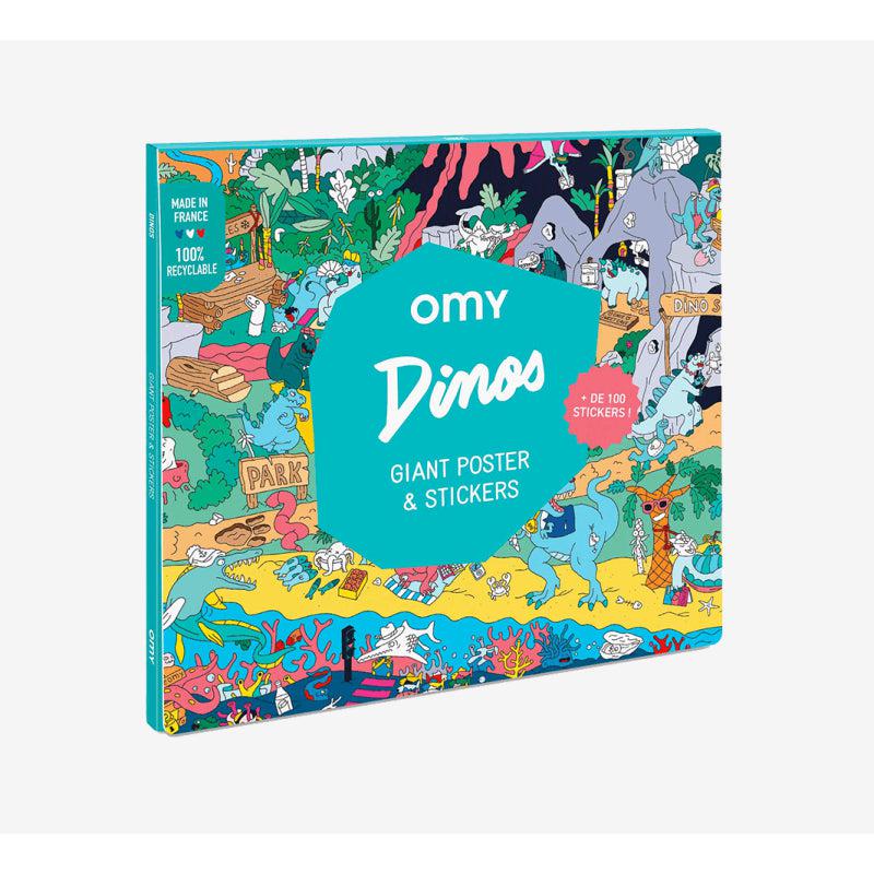 OMY - Giant poster & stickers - Dinos | Scout & Co