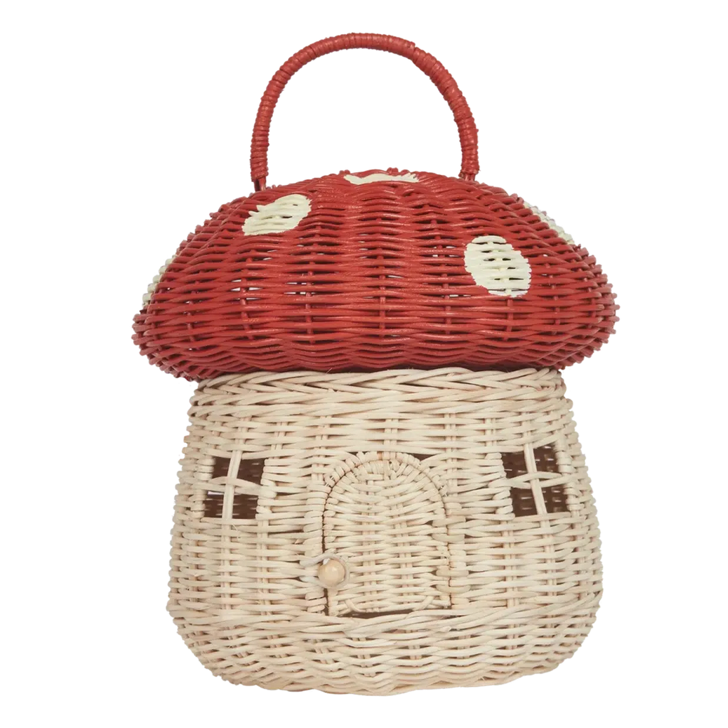 Olli Ella - Mushroom basket bag - red | Scout & Co