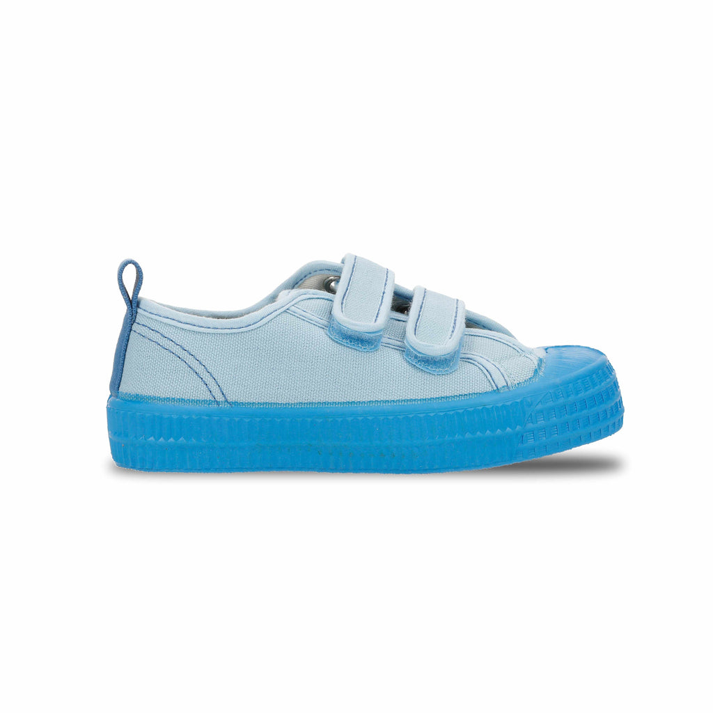 Novesta - Star Master Kid Velcro contrast stitching shoes - blue | Scout & Co
