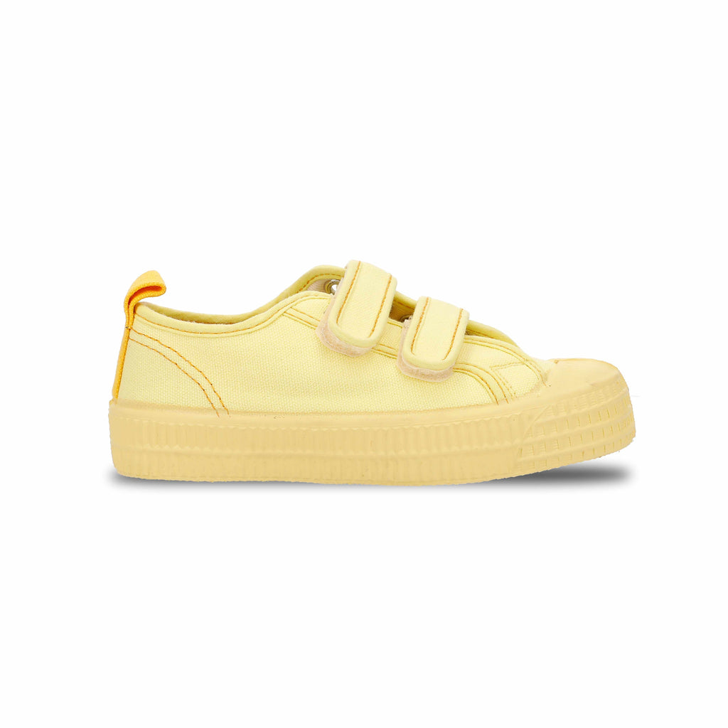 Novesta - Star Master Kid Velcro contrast stitching shoes - yellow | Scout & Co