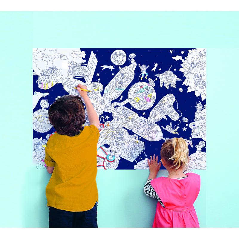 OMY - giant poster & stickers - Space Station | Scout & Co