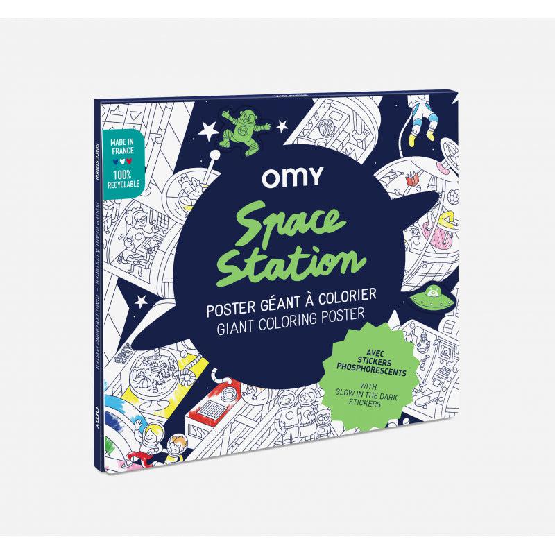 OMY - giant poster & stickers - Space Station | Scout & Co
